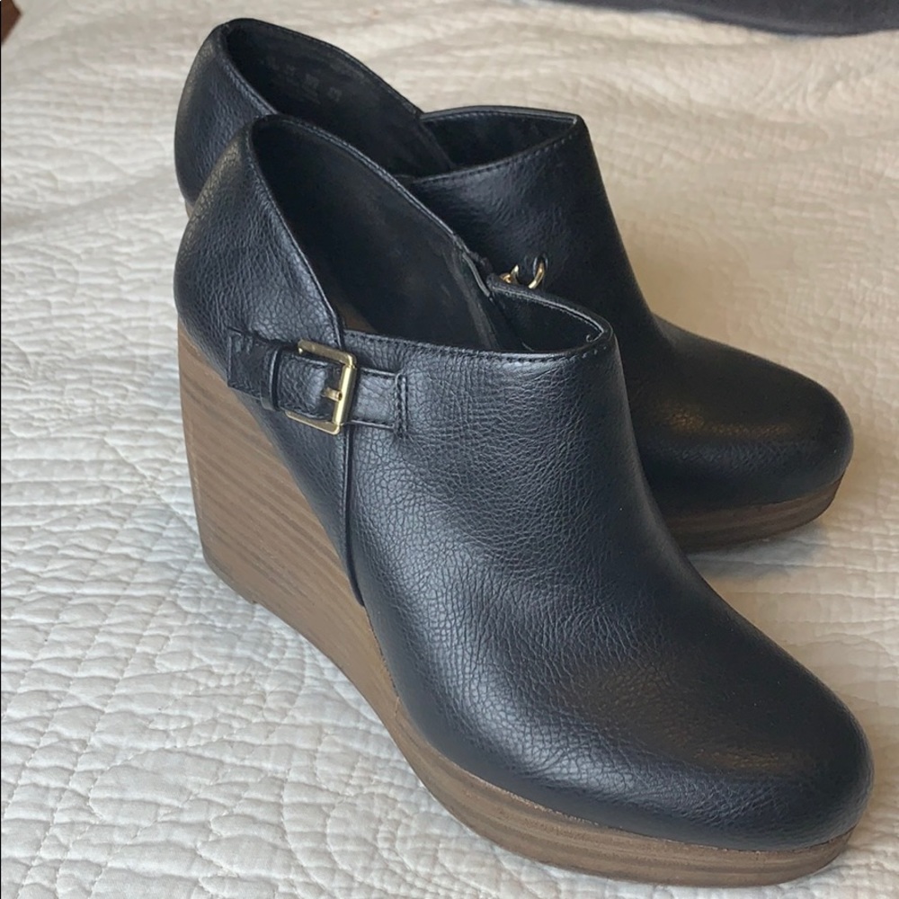 Dr Scholl's Memory Fit Wedge Bootie Wmn's 8.5